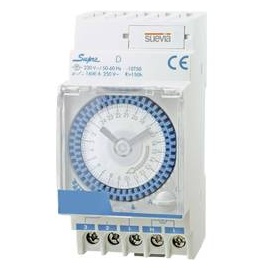 Suevia Zeitschaltuhr für Hutschiene Betriebsspannung: 230 V/AC DinO Sup D 1 Wechsler 16A 250 V/AC T