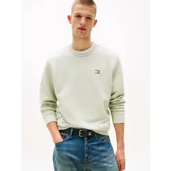 Sweatshirt »TJM REG BADGE CREW EXT«, Mit Rundhalsausschnitt, Gr. L, Misty Sage Tonal, , 65796409-L