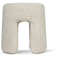 Fredericia Sequoia Pouf, sheepskin moonlight