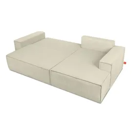 Konsimo Ecksofa Napi ¦ creme ¦ Maße (cm): B: 262 H: 88