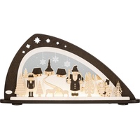 Weigla LED Schwibbogen »Original erzgebirgische Weihnacht, Höhe ca. 33,8 cm«, Weihnachtsdeko aus dem Erzgebirge, Deko fürs Fenster, Holz