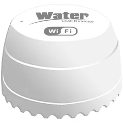 WIFI Wasserlecksensor Wasserleck-Intrusionsdetektor Alarm Wasserstand Überlaufalarm Tuya Smart weiß