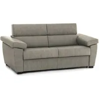 2-sitzer Schlafsofa Fisciano, Schlafsofa Fürs Wohnzimmer, Gepolstert, Abnehmbar, 100 % Made In Italy-qualität, 205x95 H100 Cm, Taube - Dmora