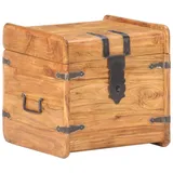 Aufbewahrungstruhe aus Akazie Massivholz Truhentisch Aufbewahrungsbox als Couchtisch Beistelltisch, Truhe