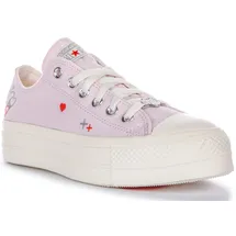 Converse Chuck Taylor All Star Lift Platform Y2K Heart Low Top Sneaker Lilla da Donna A09115C - 38 EU