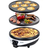 Syntrox 3 in 1 Crepes Maker Pfannkuchen Eierkuchen Elektrogrill Luzern