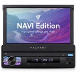 VALTRON FX-750HDS2 1-DIN Autoradio mit CarPlay, Android Auto, MirrorLink, Media Receiver mit Bluetooth, mit Navi, 7-Zoll Touchscreen, USB, WLAN (Navi)