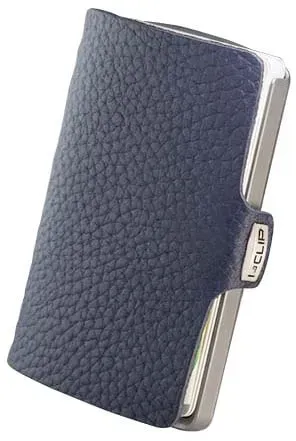 I-CLIP Kreditkartenetui Titan Pure blasted/dark blue