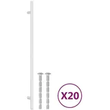 vidaXL Möbelgriffe 20 Stk. Silbern 320 mm Edelstahl