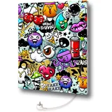 Marmony Infrarotheizung Motiv Graffiti 500 W