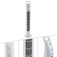 AREBOS Turmventilator 40 W Säulenventilator Standventilator Ventilator Weiß