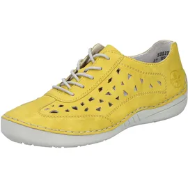 Rieker Damen 52517 Schnürschuhe, Gelb, 40 EU