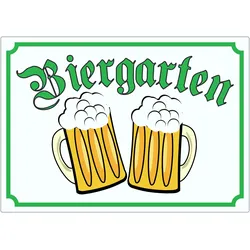 Biergarten Aufkleber A0 (841x1189mm)