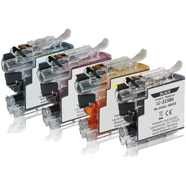 Tintencenter Multipack kompatibel zu Brother LC223VALBP enthält 4x Tintenpatrone