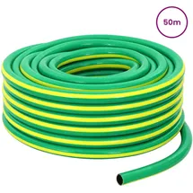vidaXL Gartenschlauch 50 m Grün/Gelb
