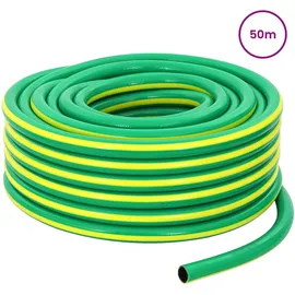 vidaXL Gartenschlauch 50 m Grün/Gelb
