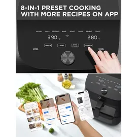 Midea Heißluftfritteuse MAD1100DADK schwarz