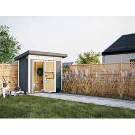 TIMBELA Gartenhaus 1,61 x 2,94 m Tundra Grey