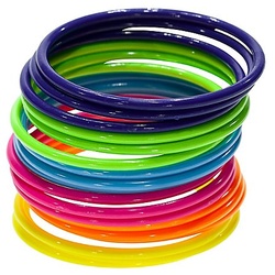 Armreife "Neon", 18 Stück