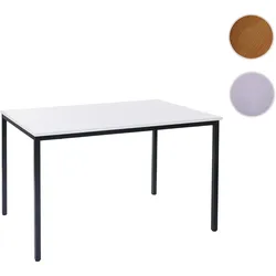 Schreibtisch Braila, Konferenztisch Bürotisch Seminartisch, 160x80cm MDF ~ weiß