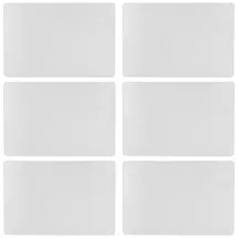 Home4You Tischsets 6er Set, 45 x 30 cm - Halbtransparent - Polypropylen - 6er Set