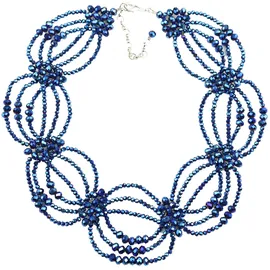 COLLEZIONE ALESSANDRO Kurze Kette mit Anhänger Pearl " in marine | Gr.: onesize