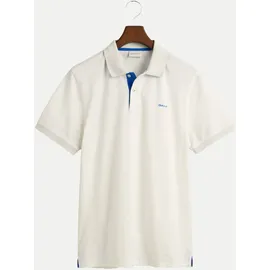 GANT Reg Contrast Pique Kurzarmshirt beige L