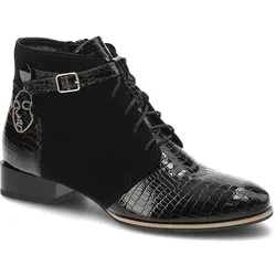 Schwarze Stiefeletten Maciejka Bequeme Lederschuhe, 36