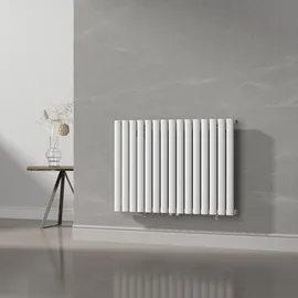 neu.haus Design Röhrenheizkörper 600 x 900 mm 653 W weiß Mittelventil