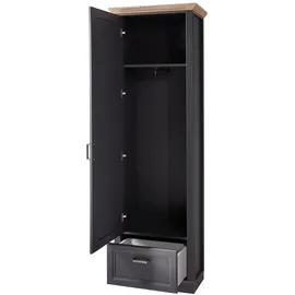 Innostyle Dielenschrank JASMIN mit Spiegel 65x204x41 grau