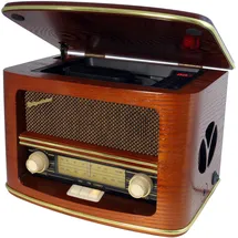 Roadstar HRA-1500UEMP - Radio, mit CD-Player und USB, 32 W / 230 V, inkl. Fernbedienung - Braun