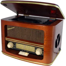Roadstar HRA-1500UEMP - Radio, mit CD-Player und USB, 32 W / 230 V, inkl. Fernbedienung - Braun