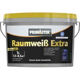 Primaster Raumweiß Extra Wandfarbe matt weiß 1 l