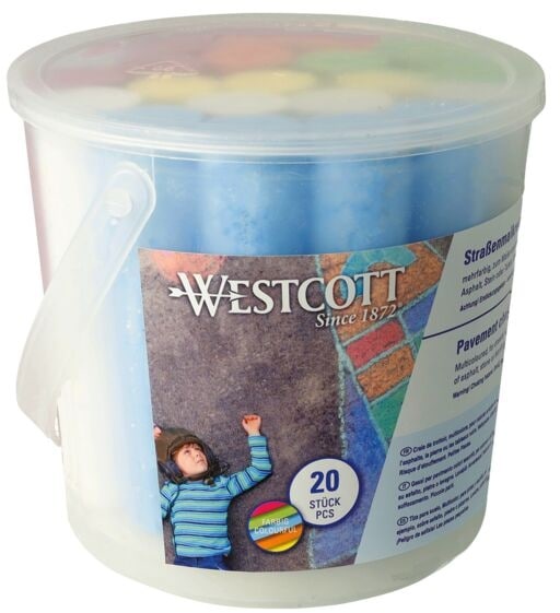 Preisvergleich Produktbild 20x Straßenkreide blau, Westcott