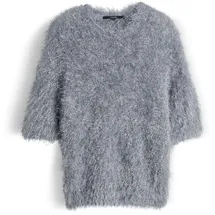 Someday Strickpullover mit 1/2-Arm Modell TOONI Silber, 42