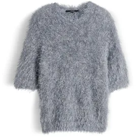 Someday Strickpullover mit 1/2-Arm Modell TOONI Silber, 42