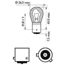 Philips SilverVision 12496SVB2 Kugellampe PY21W