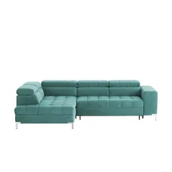 Ecksofa   ¦ türkis/petrol ¦ Maße (cm): B: 284 H: 97 T: 200.0