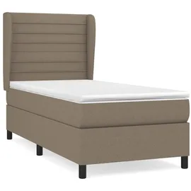 vidaXL Boxspringbett 100 x 200 cm Taupe
