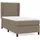 vidaXL Boxspringbett 100 x 200 cm Taupe