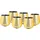 Echtwerk Wein-/Wasserkelch Set 6tlg - gold
