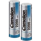 Camelion Lithium-Ion Akku 3.7V 2200mAh ICR18650F-22 Flattop