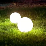 s.luce Globe pro Garten Außenkugel Kunststoff Ø 60 cm 1 Stück weiß