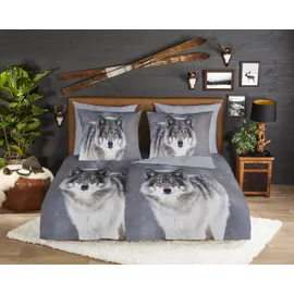 Muller Textil Wolfie grau 200 x 200 cm + 2 x 80 x 80 cm