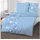 MTOnlinehandel Biber Bettwäsche Sterne Blau 135 x 200 cm + 80 x 80 cm