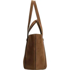 ABRO Cosmo Shopper Tasche Leder 40 cm braun