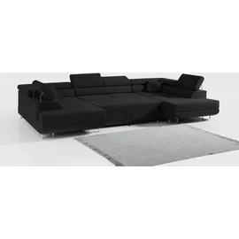 MKS Wohnlandschaft Velvet 2-Sitzer Schwarz