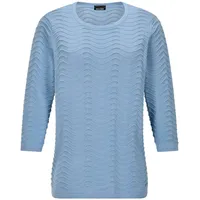 GOLDNER Rundhalspullover Blau 38