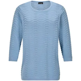 GOLDNER Rundhalspullover Blau 38
