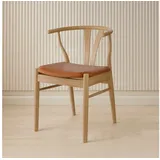 Hammel Furniture Stuhl Freja, Esszimmerstuhl, Wohnzimmerstuhl, Massivholz, gepolsterte Sitzfläche, versch. Farbvarianten braun